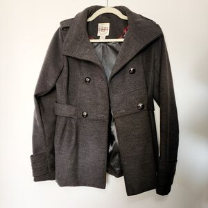 Hydraulic grey winter short coat womens small
